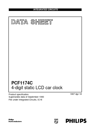PCF1174CT Datasheet PDF Philips Electronics