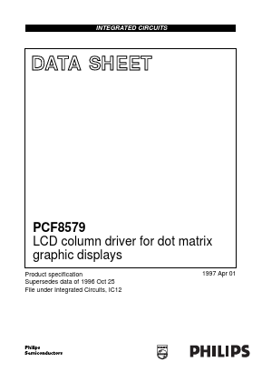 PCF8579U7 Datasheet PDF Philips Electronics