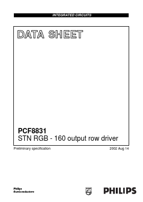PCF8831 Datasheet PDF Philips Electronics
