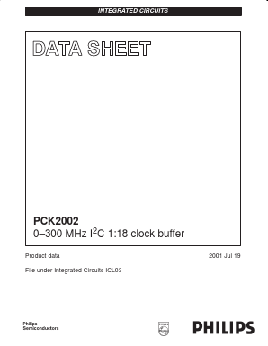 PCK2002DGG Datasheet PDF Philips Electronics