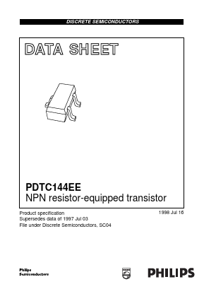 PDTC144EE_ Datasheet PDF Philips Electronics