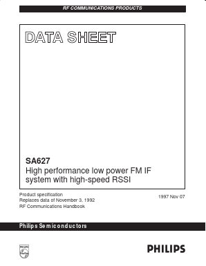 SA627DK Datasheet PDF Philips Electronics