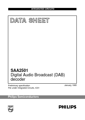 SAA2501 Datasheet PDF Philips Electronics
