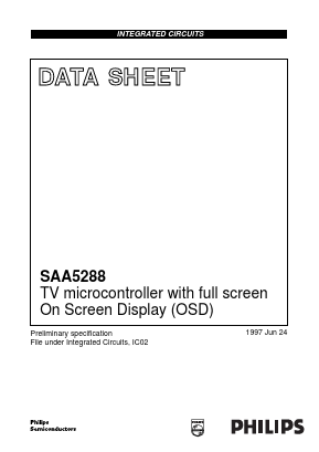 SAA5288 Datasheet PDF Philips Electronics