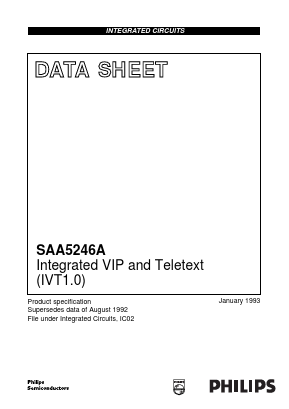 SAA5246AGP Datasheet PDF Philips Electronics