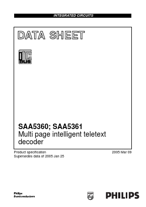 SAA5361 Datasheet PDF Philips Electronics