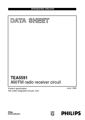 TEA5591 Datasheet PDF Philips Electronics