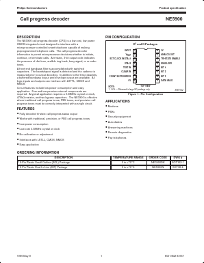 NE5900 Datasheet PDF Philips Electronics