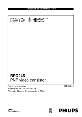 BFQ245 Datasheet PDF Philips Electronics