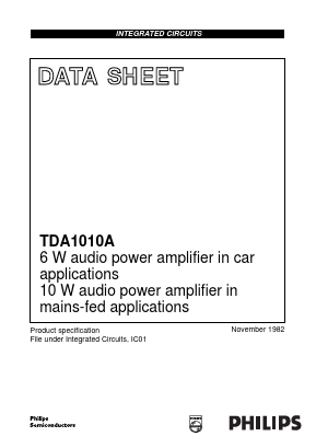 TDA1010 Datasheet PDF Philips Electronics