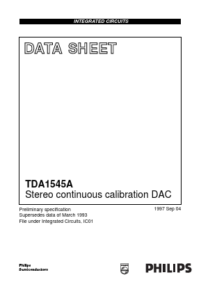 TDA1545AT Datasheet PDF Philips Electronics