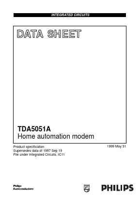 TDA5051AT Datasheet PDF Philips Electronics