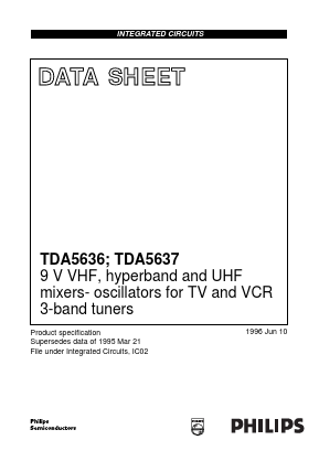 TDA5637M Datasheet PDF Philips Electronics