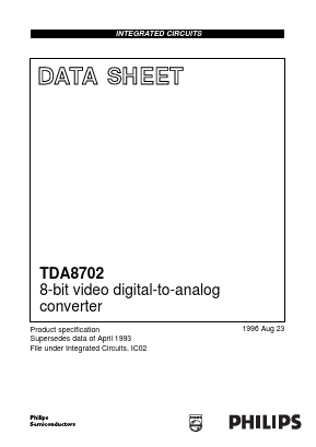TDA8702T Datasheet PDF Philips Electronics