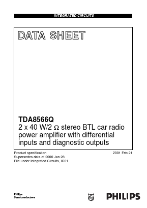 TDA8566Q_5 Datasheet PDF Philips Electronics