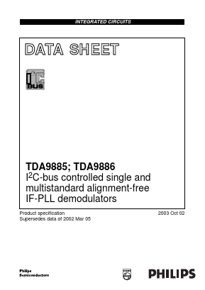 TDA9885 Datasheet PDF Philips Electronics