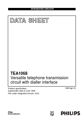 TEA1068 Datasheet PDF Philips Electronics