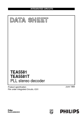 TEA5581 Datasheet PDF Philips Electronics