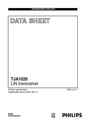 TJA1020 Datasheet PDF Philips Electronics