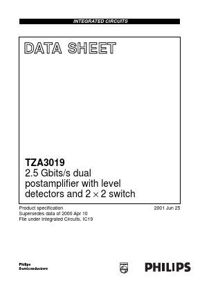TZA3019CHT Datasheet PDF Philips Electronics