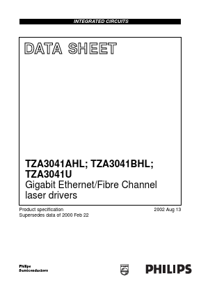 TZA3041BHL Datasheet PDF Philips Electronics