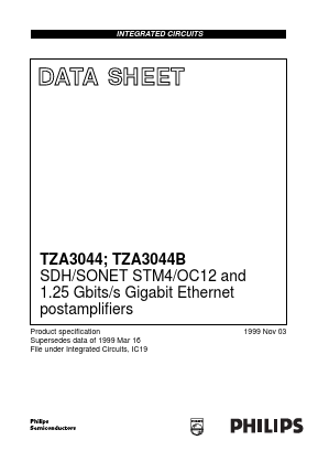 TZA3044BT Datasheet PDF Philips Electronics