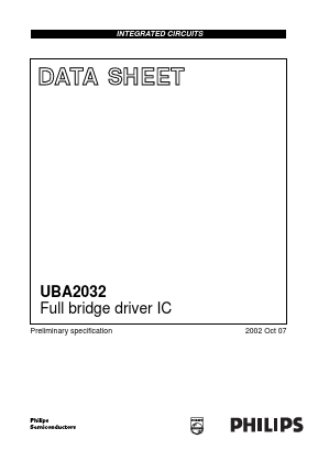 UBA2032 Datasheet PDF Philips Electronics