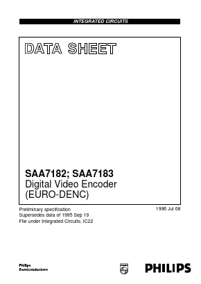 SAA7182WP Datasheet PDF Philips Electronics