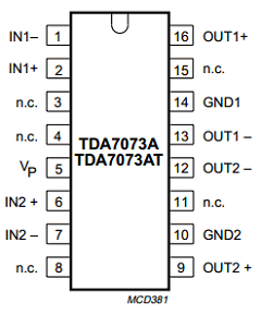 TDA7073 Datasheet PDF Philips Electronics
