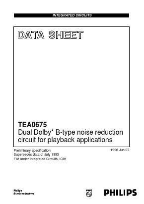 TEA0675 Datasheet PDF Philips Electronics
