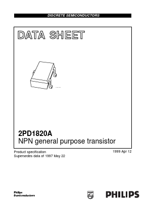 2PD1820A Datasheet PDF Philips Electronics
