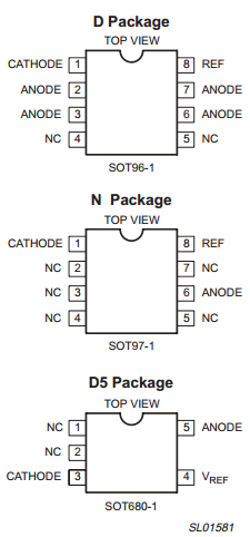 TL431ACD5 Datasheet PDF Philips Electronics