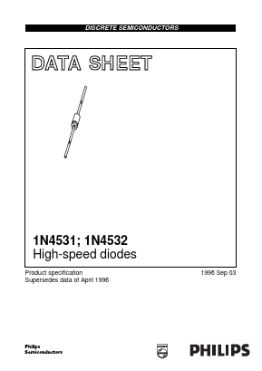 1N4531 Datasheet PDF Philips Electronics