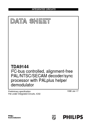 TDA9144/N2 Datasheet PDF Philips Electronics