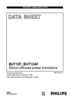 BUT12AF Datasheet PDF Philips Electronics