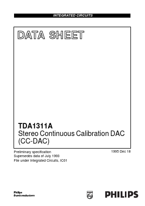 TDA1311AT Datasheet PDF Philips Electronics