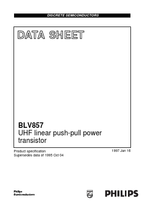 BLV857 Datasheet PDF Philips Electronics