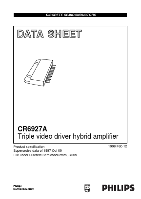 CR6927A Datasheet PDF Philips Electronics