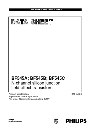BF545C Datasheet PDF Philips Electronics
