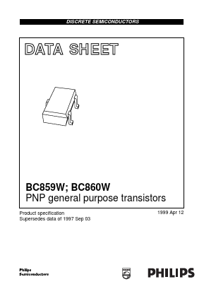 BC859W Datasheet PDF Philips Electronics
