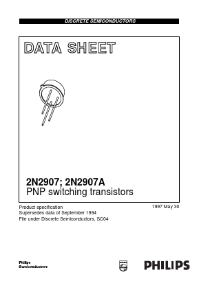 2N2907 Datasheet PDF Philips Electronics