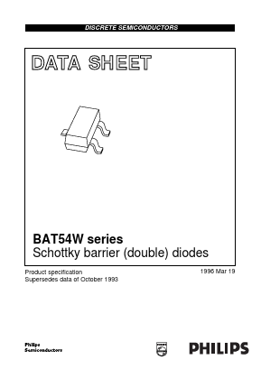 BAT54AW Datasheet PDF Philips Electronics