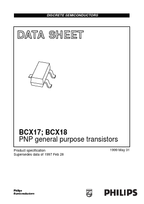 BCX17 Datasheet PDF Philips Electronics