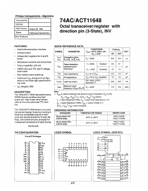 74ACT11648 Datasheet PDF Philips Electronics