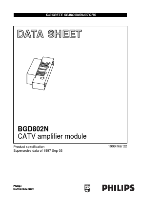 BGD802N Datasheet PDF Philips Electronics