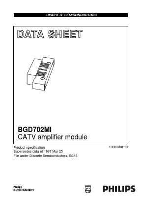 BGD702MI Datasheet PDF Philips Electronics