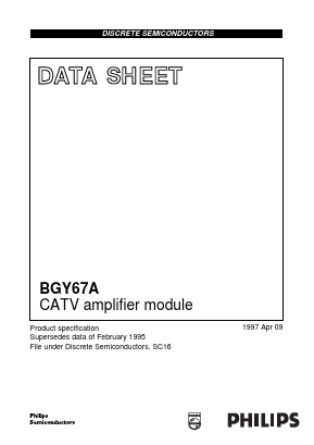 BGY67A_04 Datasheet PDF Philips Electronics