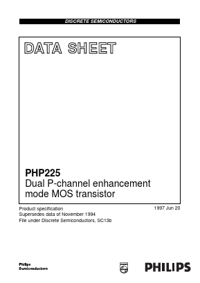 PHP225 Datasheet PDF Philips Electronics