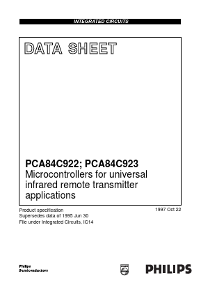 PCA84C923AP Datasheet PDF Philips Electronics