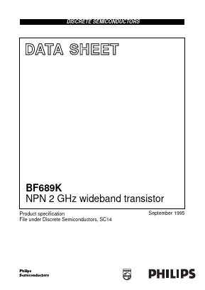 BF689K Datasheet PDF Philips Electronics